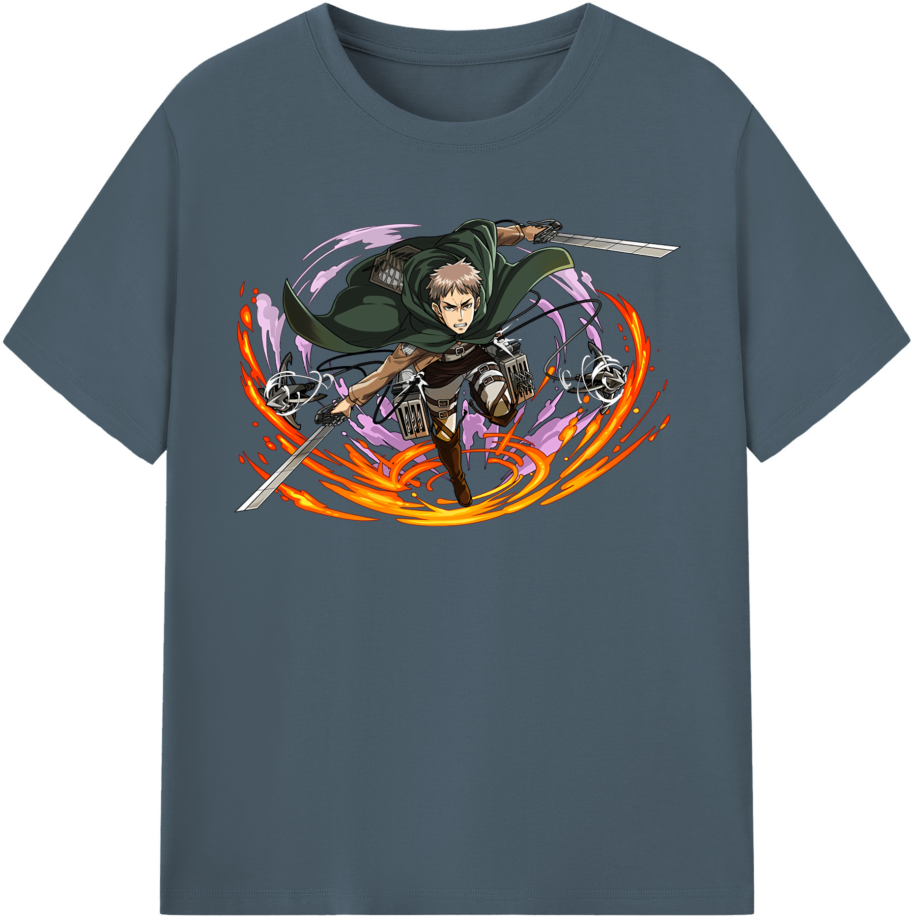 （画像用） 進撃の巨人 ジャン・キルシュタイン Attack on Titan Jean Kirstein 綿100％半袖Tシャツ（フロントプリント）